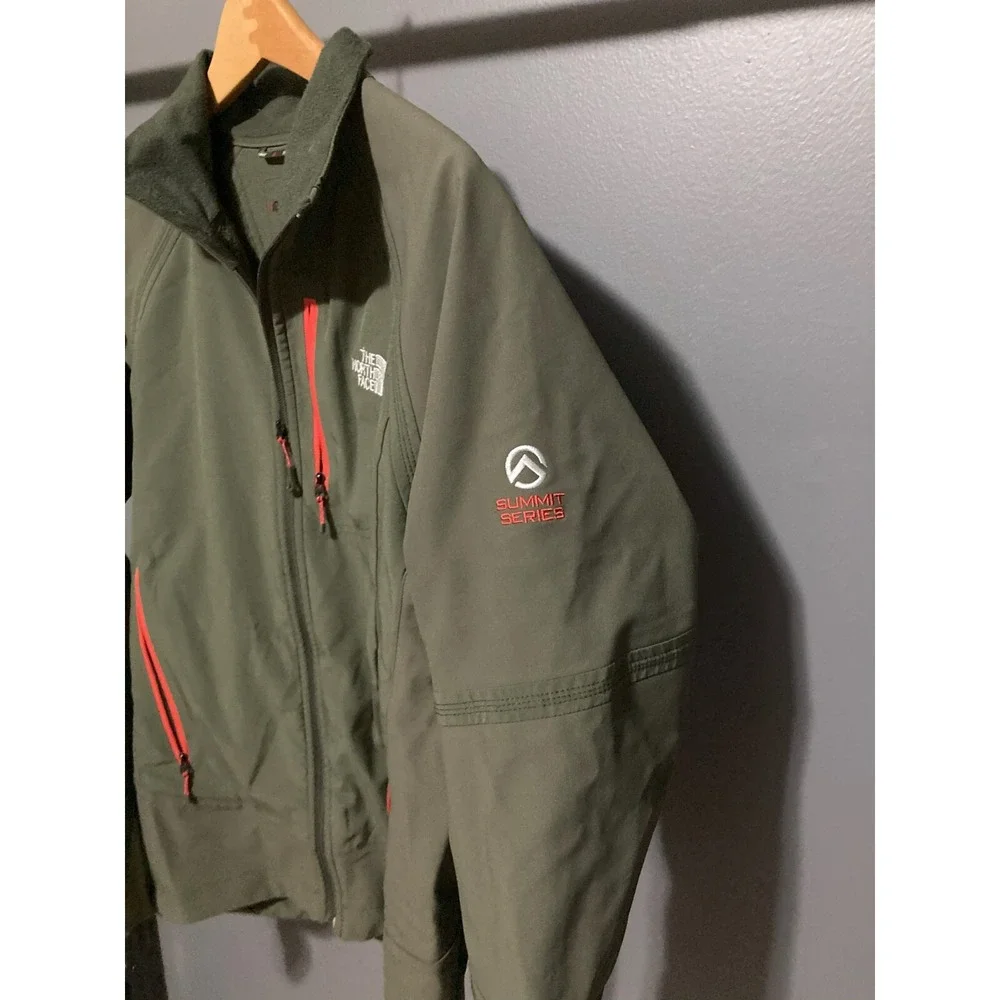 The North Face Summit Series Jacket Mens Medium Olive Green Winter Warm Outdoors